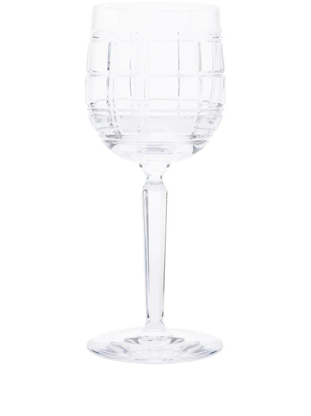  Ralph Lauren Home Hudson Plaid Wine Glass - Neutrals 
