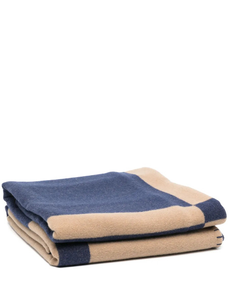  Ralph Lauren Home Northam Colour-block Wool Blanket - Blue 