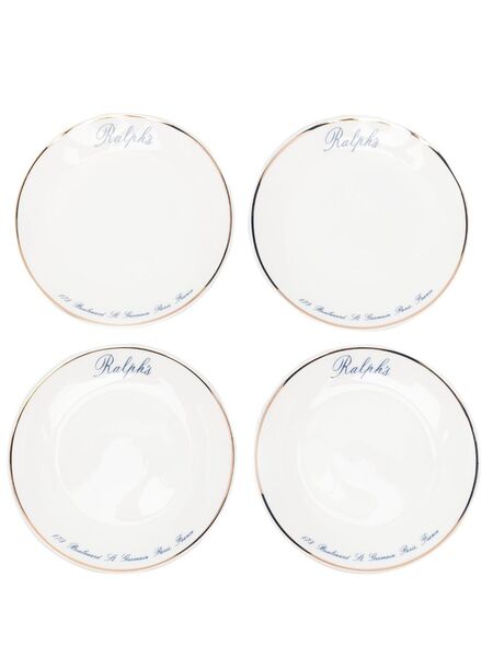  Ralph Lauren Home Ralph's Canape Plate Set - White 