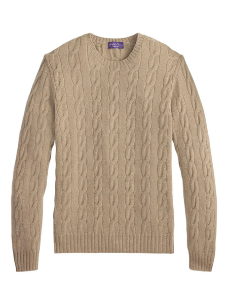  Ralph Lauren Purple Label Cable-knit Cashmere Pullover - Neutrals 