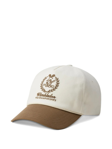  Ralph Lauren Purple Label Embroidered Cap - Neutrals 