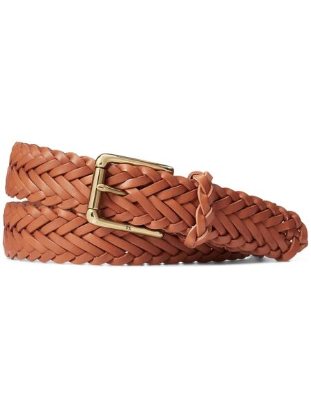  Ralph Lauren Purple Label Medium Leather Belt - Brown 