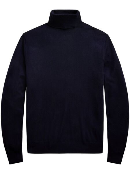  Ralph Lauren Purple Label Roll-neck Cashmere Pullover - Blue 