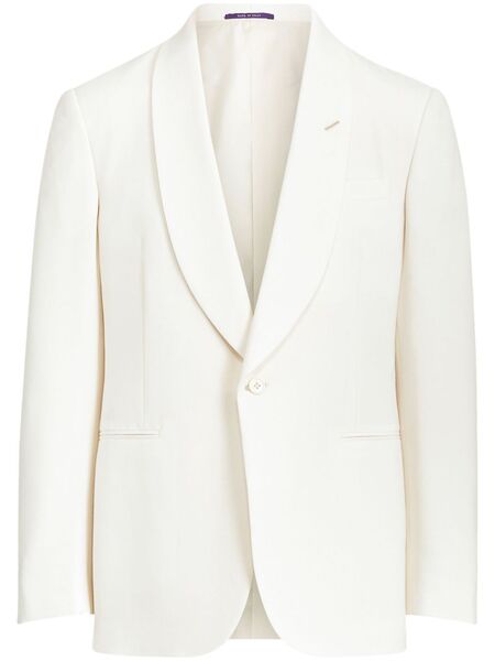  Ralph Lauren Purple Label Single-breasted Tuxedo Blazer - Neutrals 