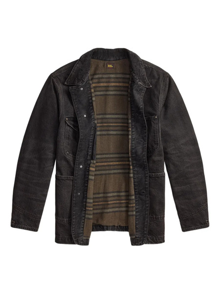  Ralph Lauren Rrl Buttoned-up Denim Overshirt - Black 