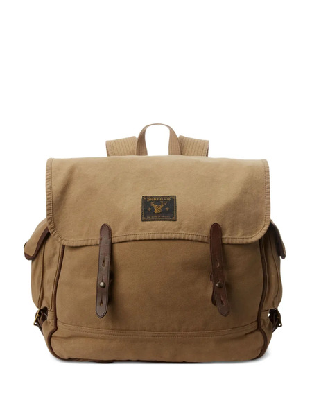  Ralph Lauren Rrl Canvas Flap Backpack - Neutrals 
