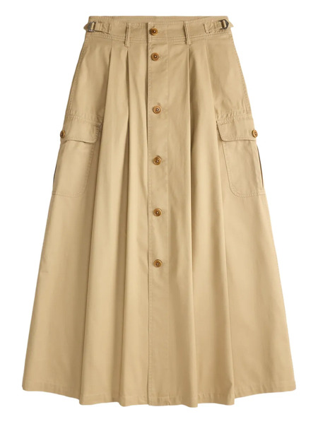 Ralph Lauren Rrl Cargo-pockets Midi Skirt - Neutrals 