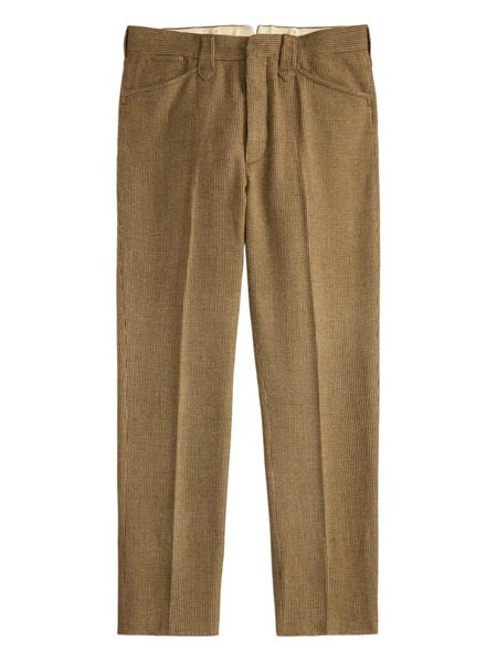  Ralph Lauren Rrl Check-pattern Trousers - Brown 