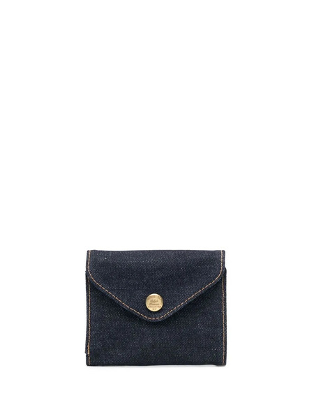  Ralph Lauren Rrl Denim Envelope Wallet - Blue 