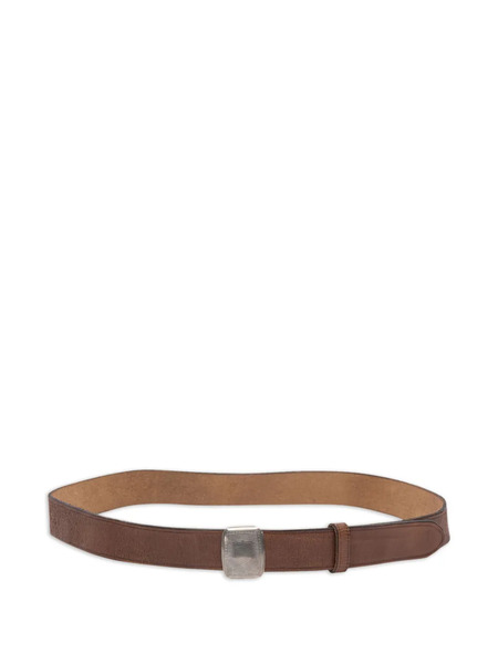  Ralph Lauren Rrl Leather Rectangle-buckle Belt - Brown 