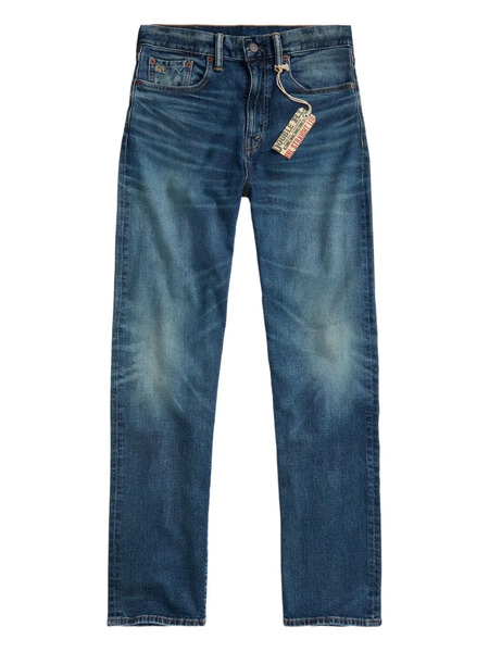  Ralph Lauren Rrl Logo-embroidered Jeans - Blue 