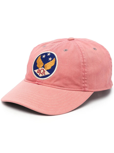  Ralph Lauren Rrl Logo-patch Washed Baseball Cap - Pink 