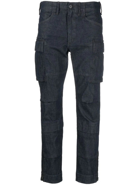  Ralph Lauren Rrl Multiple Cargo Pockets Trousers - Blue 