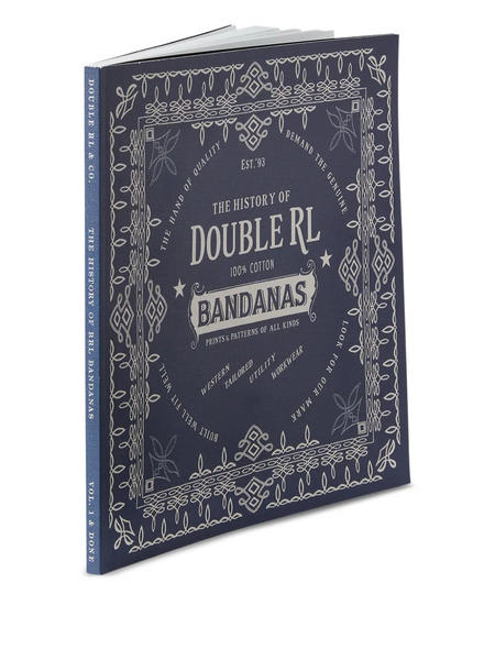  Ralph Lauren Rrl Paper Bandana Book - Blue 