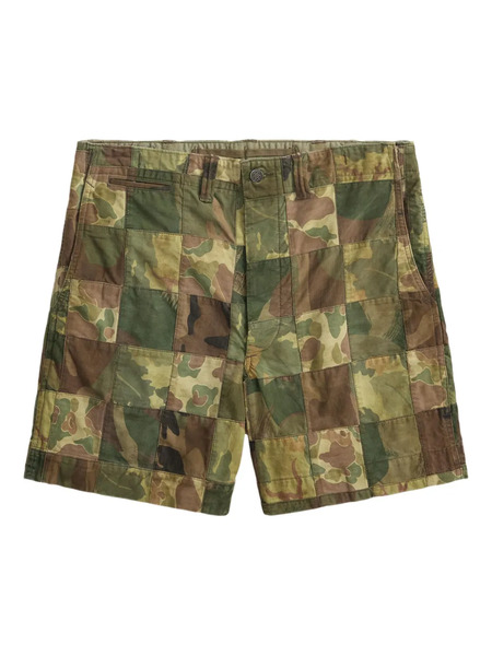  Ralph Lauren Rrl Patchwork-camouflage Shorts - Green 