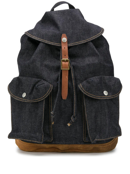  Ralph Lauren Rrl Riley Denim Backpack - Blue 