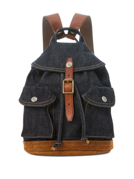  Ralph Lauren Rrl Small Riley Denim Backpack - Blue 