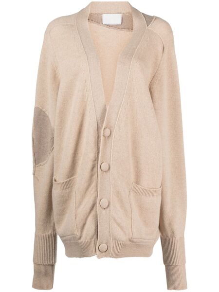  Ramael Panelled-design Cashmere-blend Cardigan - Neutrals 