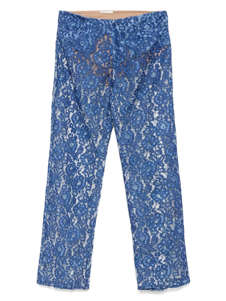  Rame Floral-lace Trousers - Blue 