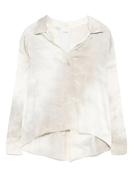  Rame V-neck Blouse - Neutrals 