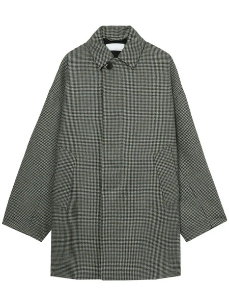  Random Identities Check-print Coat - Neutrals 