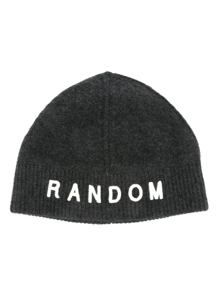  Random Identities Embroidered-logo Brushed Beanie - Grey 
