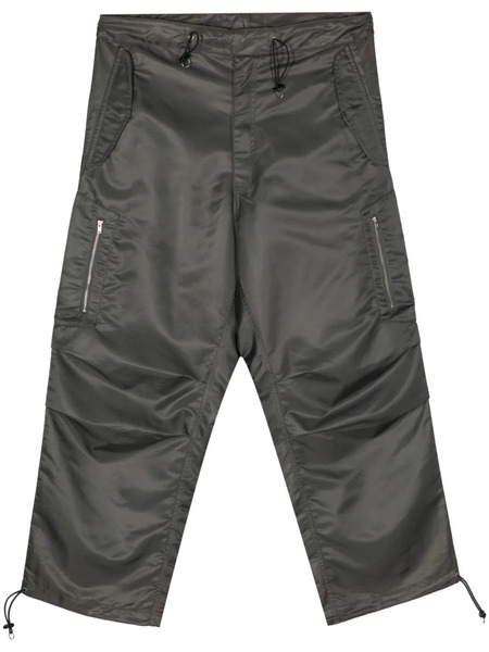  Random Identities Gathered-detail Drawstring Trousers - Grey 