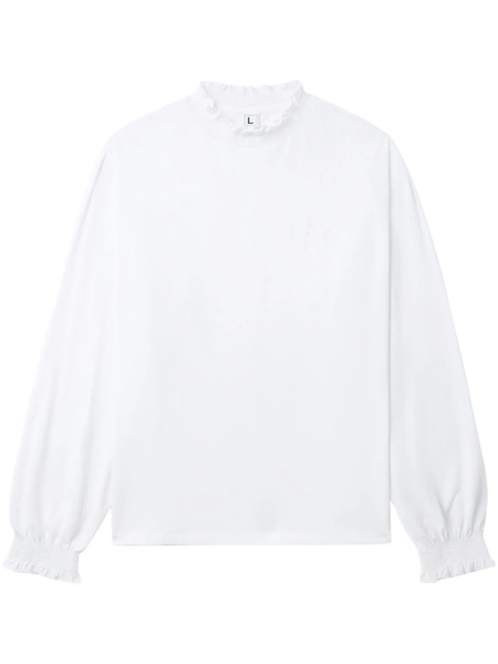  Random Identities Ruffled Cotton Sweatshirt - White 