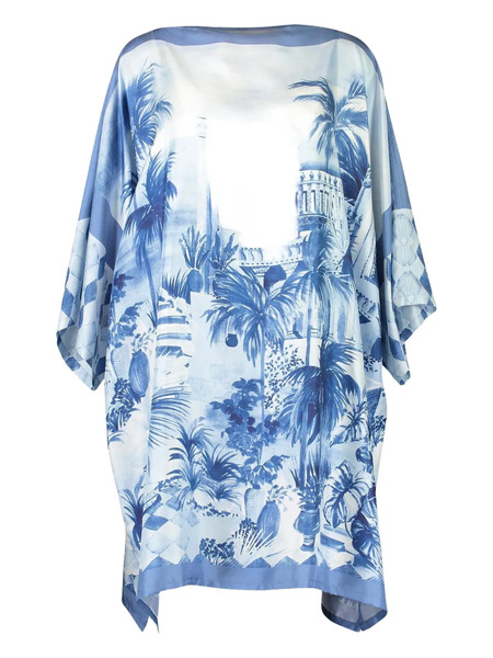  Rani Arabella Printed Kaftan - Blue 