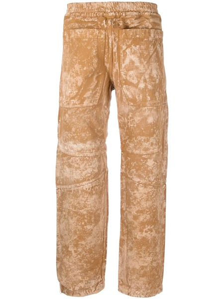  Ranra Oss Bleached-effect Ripstop Trousers - Neutrals 