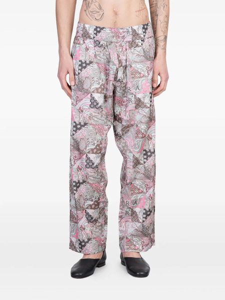  Ranra Paisley Trousers - Pink 