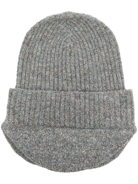  Ranra Ribbed-knit Beanie - Grey 