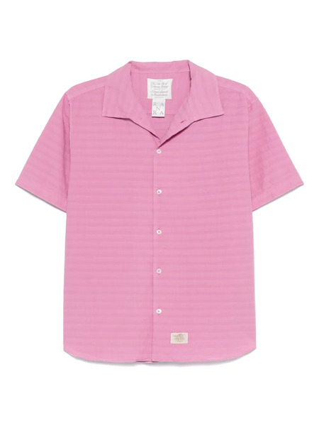  Ranra Striped Shirt - Pink 