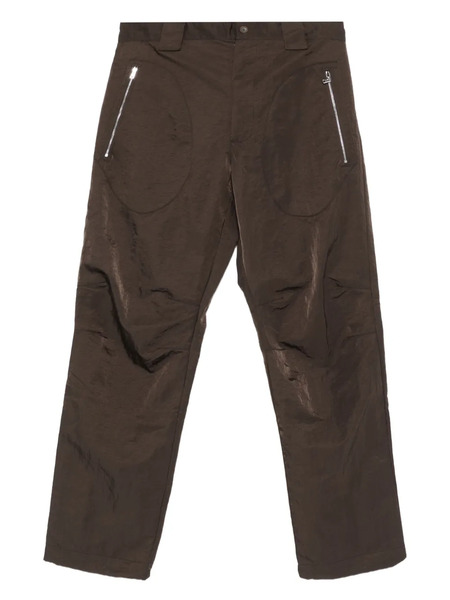  Ranra Zip-pocket Trousers - Brown 