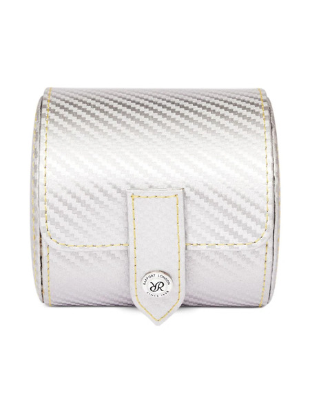  Rapport Carbon Single Watch Roll - Silver 