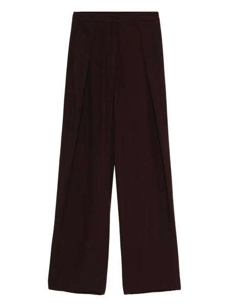  Raquel Diniz Pleated Wide-leg Trousers - Red 