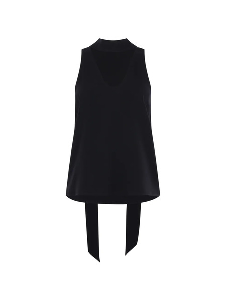  Raquel Diniz V-neck Tie Blouse - Black 