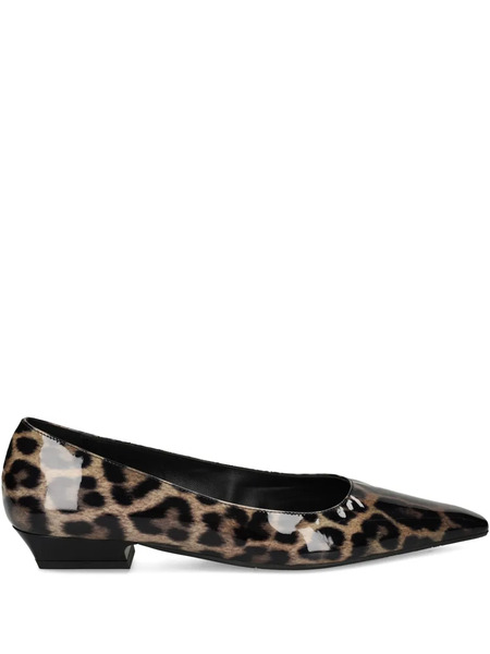  Ras Leopard-print Pointed-toe Pumps - Neutrals 