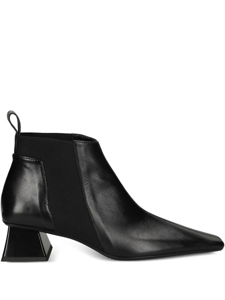  Ras 50mm Geometric-heel Leather Boots - Black 