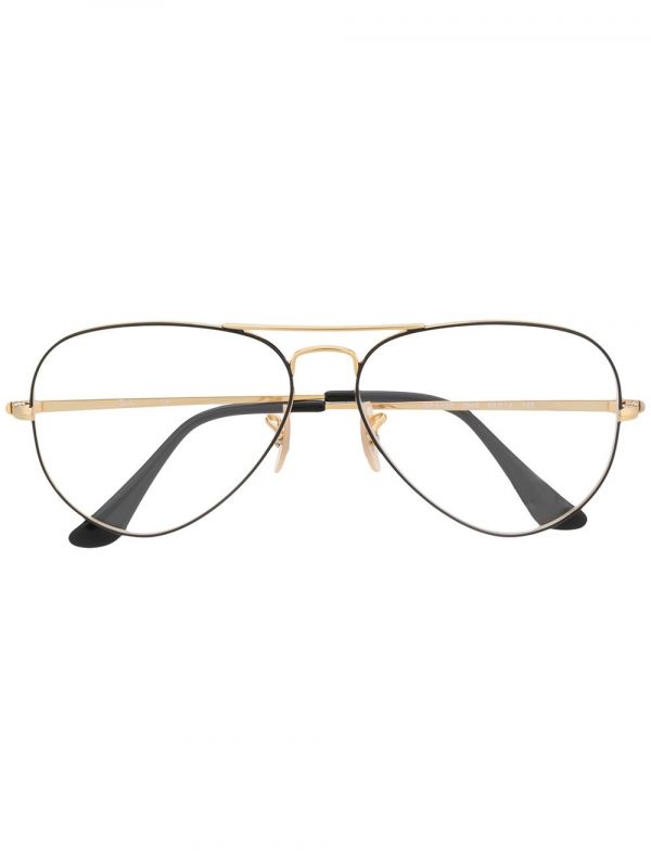  Ray-ban Aviator Frame Glasses - Gold 
