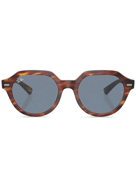  Ray-ban Gina Round-frame Sunglasses - Brown 