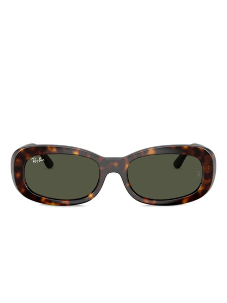  Ray-ban Havana Oval-frame Sunglasses - Green 
