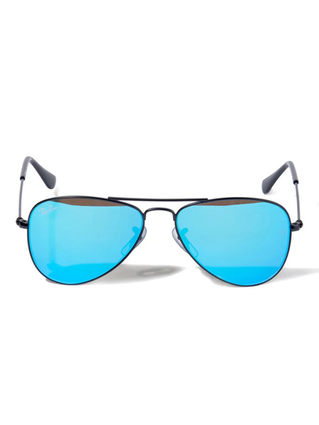  Ray-ban Junior Aviator Polarised Sunglasses - Black 