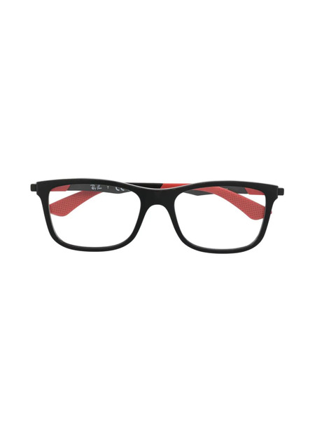  Ray-ban Junior Logo-embossed Rectangular-frame Glasses - Black 
