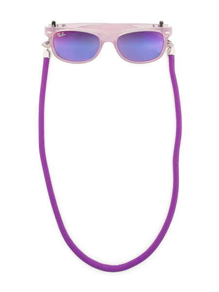  Ray-ban Junior Neck-strap Rectangular Frame Sunglasses - Purple 