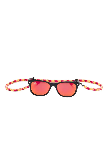  Ray-ban Junior New Wayfarer Rectangle-frame Sunglasses - Black 