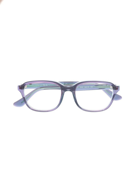  Ray-ban Junior Polished-effect Square-frame Glasses - Purple 