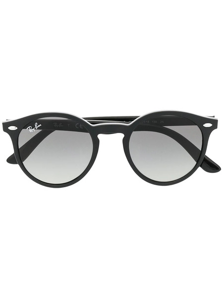  Ray-ban Junior Round Frame Sunglasses - Black 