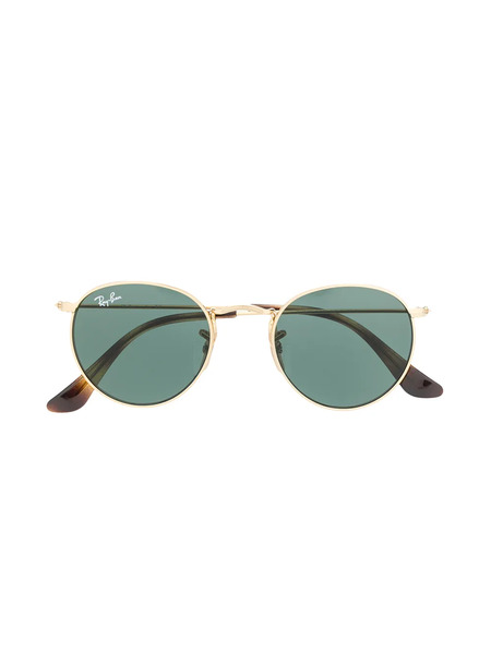  Ray-ban Junior Round Frame Sunglasses - Gold 