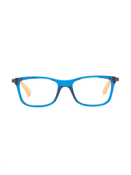  Ray-ban Junior Two-tone Rectangle-frame Glasses - Blue 